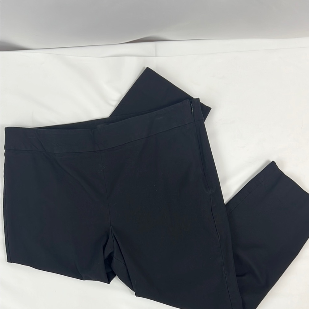 Talbots Chatham Black Crop‎ Career Pants Office Dinner Size 14